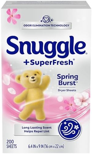 Snuggle high efficiency safe fabric smoothing sheets close up view