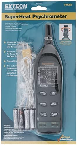 Extech Instruments RH350 Psychrometer with 2 Type-K Remote Temperature Probes - Image 3