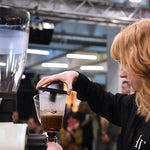 Hario 3 cup coffee siphon lifestyle shot