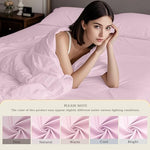 FreshCulture pink fitted sheet lifestyle bedroom setting