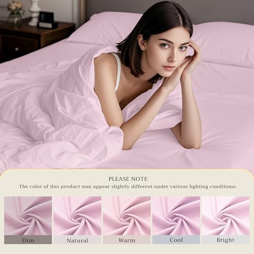FreshCulture pink fitted sheet lifestyle bedroom setting