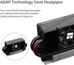 Thermalright HR10 2280 PRO M.2 cooler showing the quadruple copper heatpipe array and dual-sided thermal pads