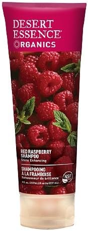 Desert Essence Red Raspberry Shampoo front view bottle