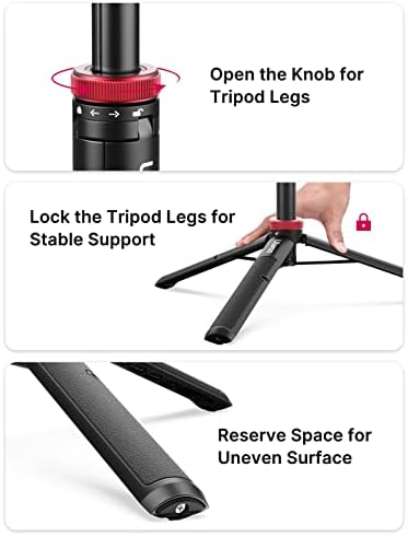 Handheld view of the Ulanzi Select vlogging handle grip with an action camera attached.