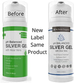 My Doctor Suggests 30ppm silver gel with aloe vera label showing ingredients