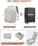 LOVEVOOK weekend overnight bag shown with two included matching pink packing cubes