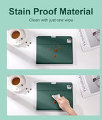 Hamile stain proof premium material cover being wiped clean of coffee marks