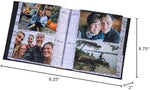 Premium USA imported book bound memories album from Malden showcasing the archival safe photo pockets.
