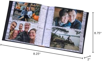 Premium USA imported book bound memories album from Malden showcasing the archival safe photo pockets.