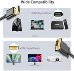 Zorbes 1080p unidirectional HDMI computer to VGA monitor cord adapter
