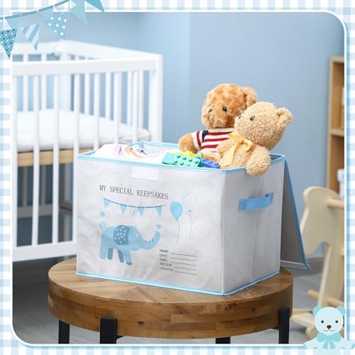 LemonRoad keepsake box showing personalized information label area