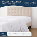Lane Linen pure cotton single top sheet premium percale weave close up fabric texture
