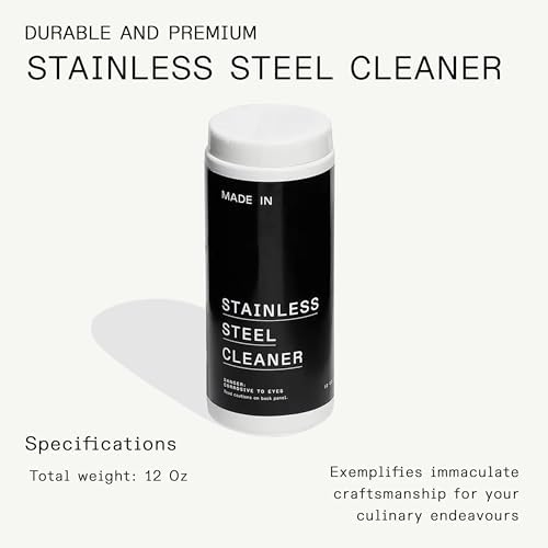 Made In USA imported cookware cleaning powder removing stubborn burnt on food stains
