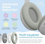 Close up of Elan Baby ear muffs showing soft padding