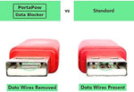 PortaPow data blocker showing physical pins for public charging safety