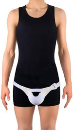Tonus Elast medical scrotal bandage packaging and label