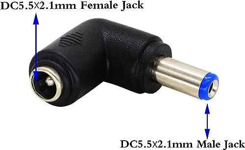 Side profile of the flame retardant black PVC casing on the zdyCGTime low voltage charging cable connector.