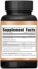 AUNVITO sunless tanning daily supplement dietary facts and ingredients label detailing astaxanthin and lycopene milligrams