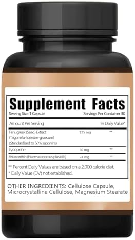 AUNVITO sunless tanning daily supplement dietary facts and ingredients label detailing astaxanthin and lycopene milligrams