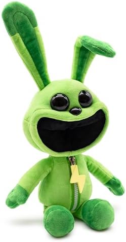 Smiling Critters Hoppy Hopscotch plush with yellow lightning bolt detail