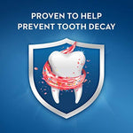 Close up of Crest fluoride anticavity toothpaste for toddlers and children.