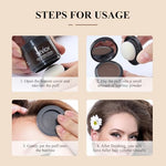 Sevich instant hair loss powder applicator sponge dabbed with brown pigment