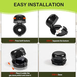 Heat-resistant black stove knob safety covers