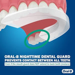 Moldable mouth guard for teeth grinding with microwavable tray.