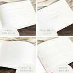 Funeral guest book kit with matching welcome sign and bookmark