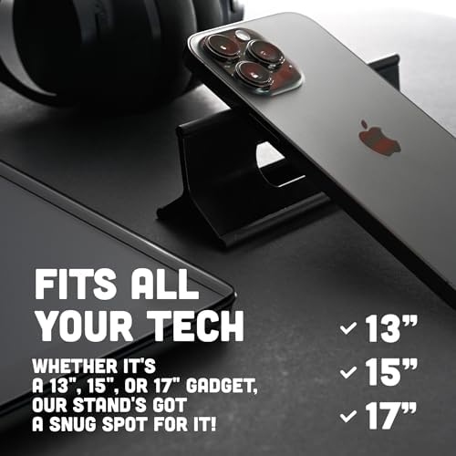 Steepy eco friendly recycled plastic laptop wedge displaying open ventilation airflow design