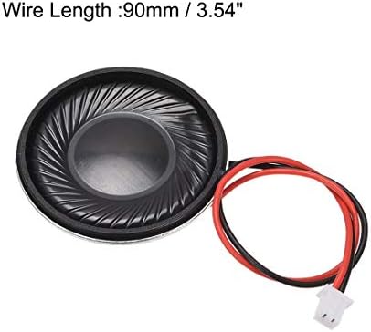 Uxcell magnetic speaker showing the terminal wire