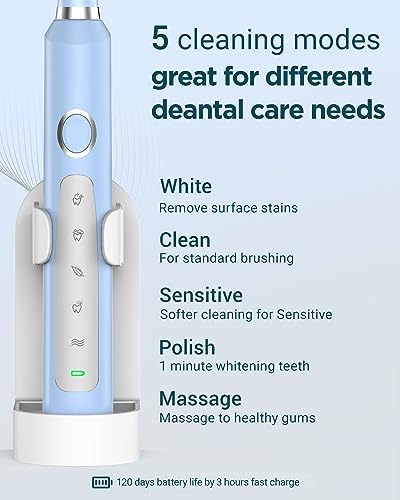 Rtauys sonic electric toothbrush demonstrating its IPX7 waterproof handle under running bathroom water.