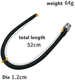 Close up of the smooth 20 inch silicone nozzle for personal hygiene.