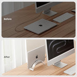 Wide base vertical electronic device rack with anti slip bottom pads