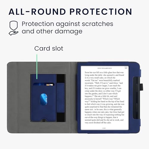 Interior view of Kobo Sage flip case showing hand strap