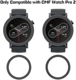Replacement metal bezel rings for CMF Watch Pro 2 side angle profile
