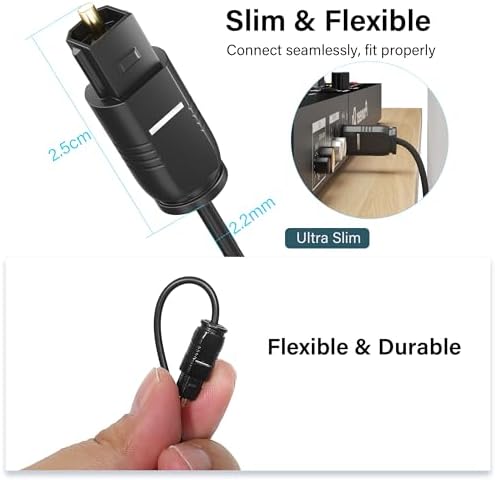 Adoreen gold-plated Toslink cable connectors
