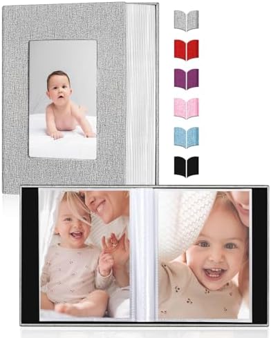 EJBLFE mini picture book open view displaying black sheets with clear pockets