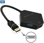 Belin Link 3 in 1 display port converter displaying the gold plated male input connector