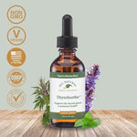 Native Remedies ThyroSoothe herbal thyroid support drops front view bottle for natural endocrine balance.