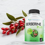 Doctor Recommended Supplements Berberine Plus 120 veggie capsules bottle emphasizing USA manufacturing standards