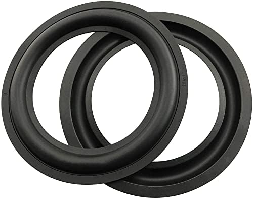 Two piece black speaker foam surround repair rings set