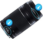 Huipuxiang dual pack 58mm protective camera covers with elastic safety tethers