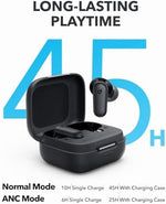 Soundcore P30i earbuds inside the open charging case.
