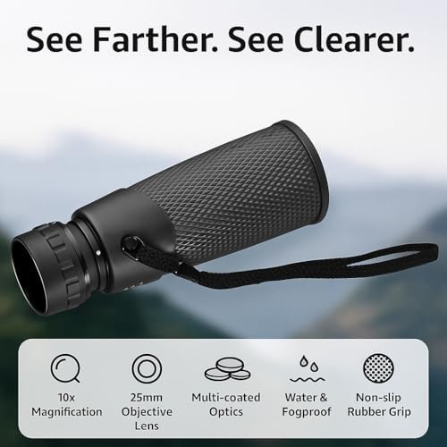 Side profile of Barska Blackhawk waterproof outdoor monocular