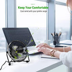 Packaging box of the authentic AMKEN personal cooling fan highlighting product specifications and dimensions.