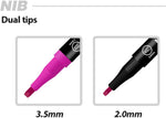 Mungyo basic 6 colours calligraphy pen set swatch preview