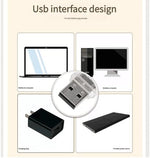 Six pack USB night lights used with a power bank to demonstrate portable reading and travel illumination.