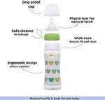 Chicco Well-Being Bipack 250 ml Feeding Plastic Bottle, Advanced Anti-Colic System, BPA Free, Hygienic Silicone Teat (Pink & Green) - Image 8