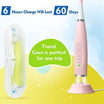 Kids Electric Toothbrushes Sonic Rechargeable Tooth Brush Gifts for Boys and Girls Smart Timer Power Toothbrush - Blue 3 4 5 6 7 8 9 10 11 12 (Blue) - Image 7